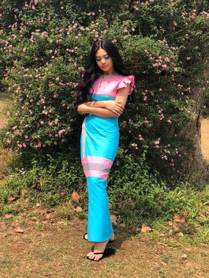 Shwe Mhone Yati In Myanmar Fashion Dress