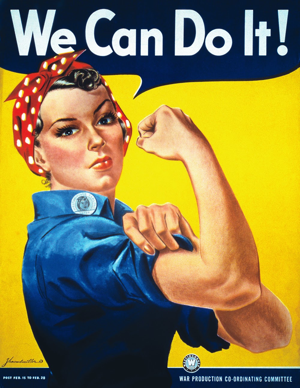 Pinzellades Al Món 8 Març 2015 Dia De La Dona Treballadora We Can Do It Cartell Versionat