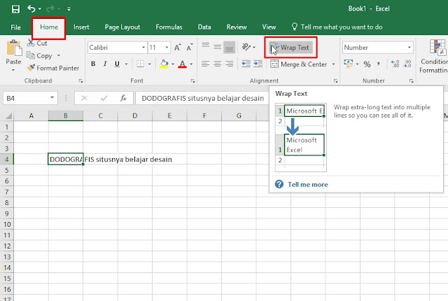 Cara membuat tulisan melingkar di excel