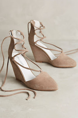 Women's shoes, heels, wedges, and sandals, bohemian style, from Anthropologie