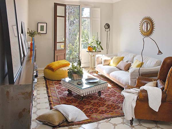 Stylish apartment reform exuding eclectic charm in Barcelona