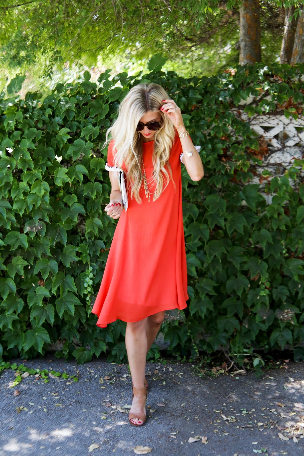 RED SWING TASSEL DRESS TUTORIAL Lifestyle Blog by Leanne Barlow