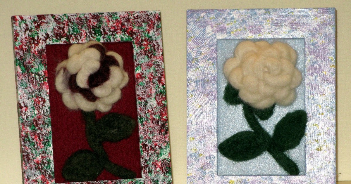 Linda's Blog: How I Made My Needle Felted White and Multi-Colored White ...