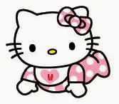 Alfabeto Hello Kitty bebé W.