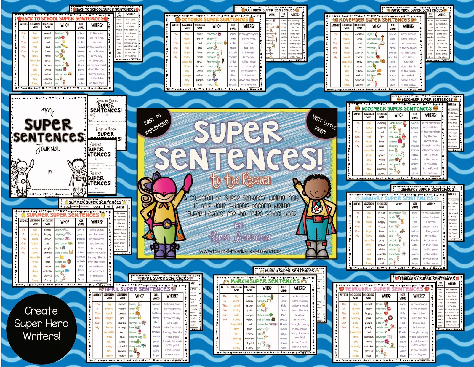 Write A Super Sentence Worksheets