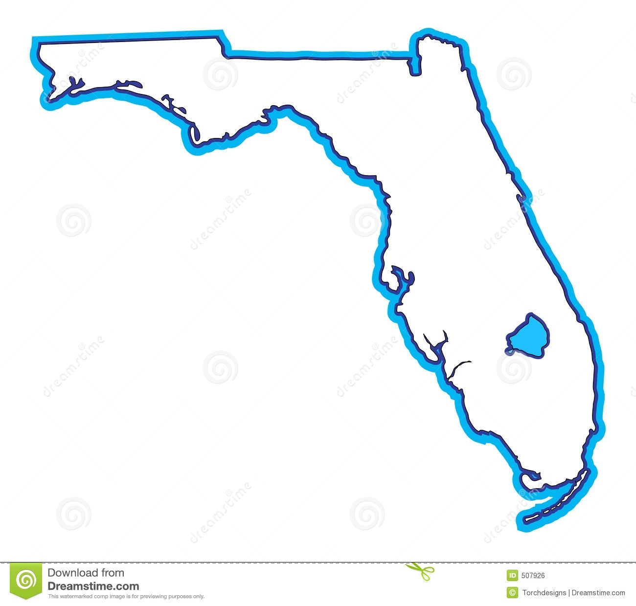 clipart map of florida - photo #12