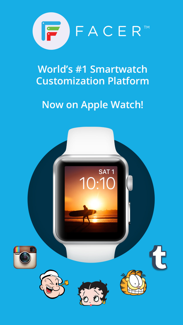 Apps do iPhone Facer Watch Faces & Customization Platform for Apple