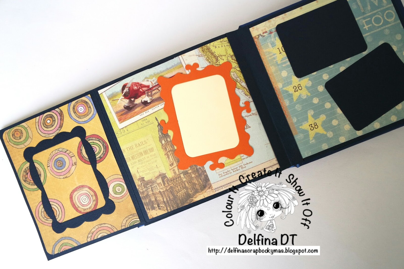 Delfina scrapbook y más... MINI ALBUM RETRO My Besties