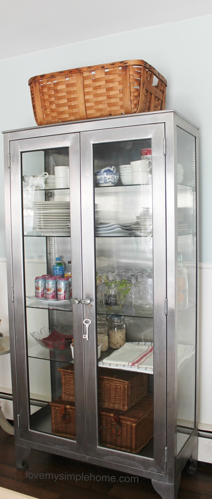 Organizing Ideas For Glass Front Cabinets Love My Simple Home