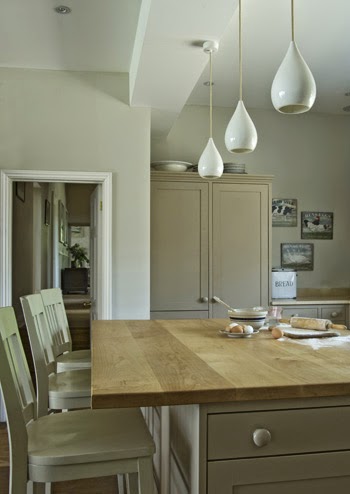Farrow and Ball Shaded White painted kitchen
