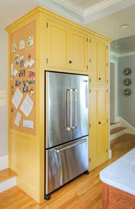 Ideas for using the space around the refrigerator Decor Units