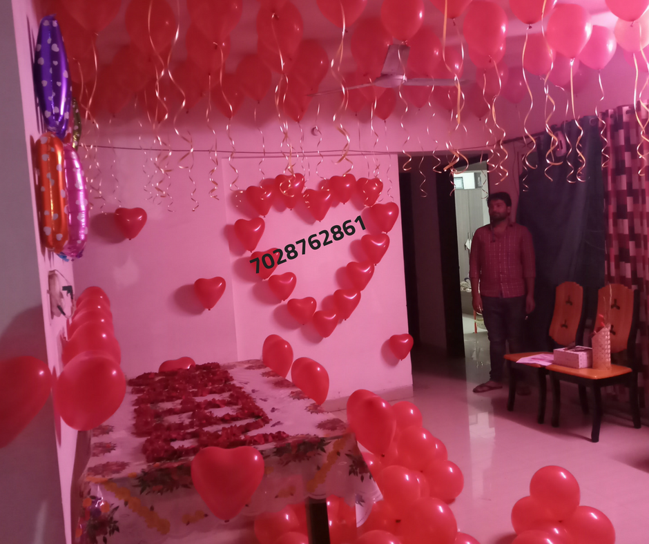 Romantic Room  Decoration For Surprise Birthday Party in 