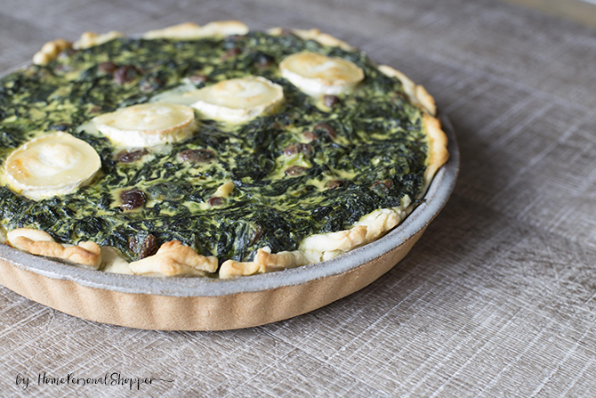 Receta quiche de espinacas
