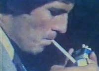Propaganda do cigarro Minister em 1976 com cenas de aventura e romantismo.
