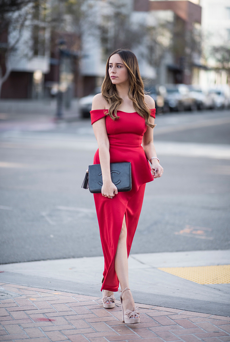 black halo padma dress