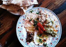 Moroccan Soup Bar, vegetarian, dips, bread