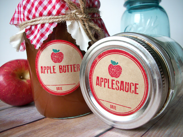 applesauce canning label