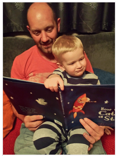 Reading with daddy
