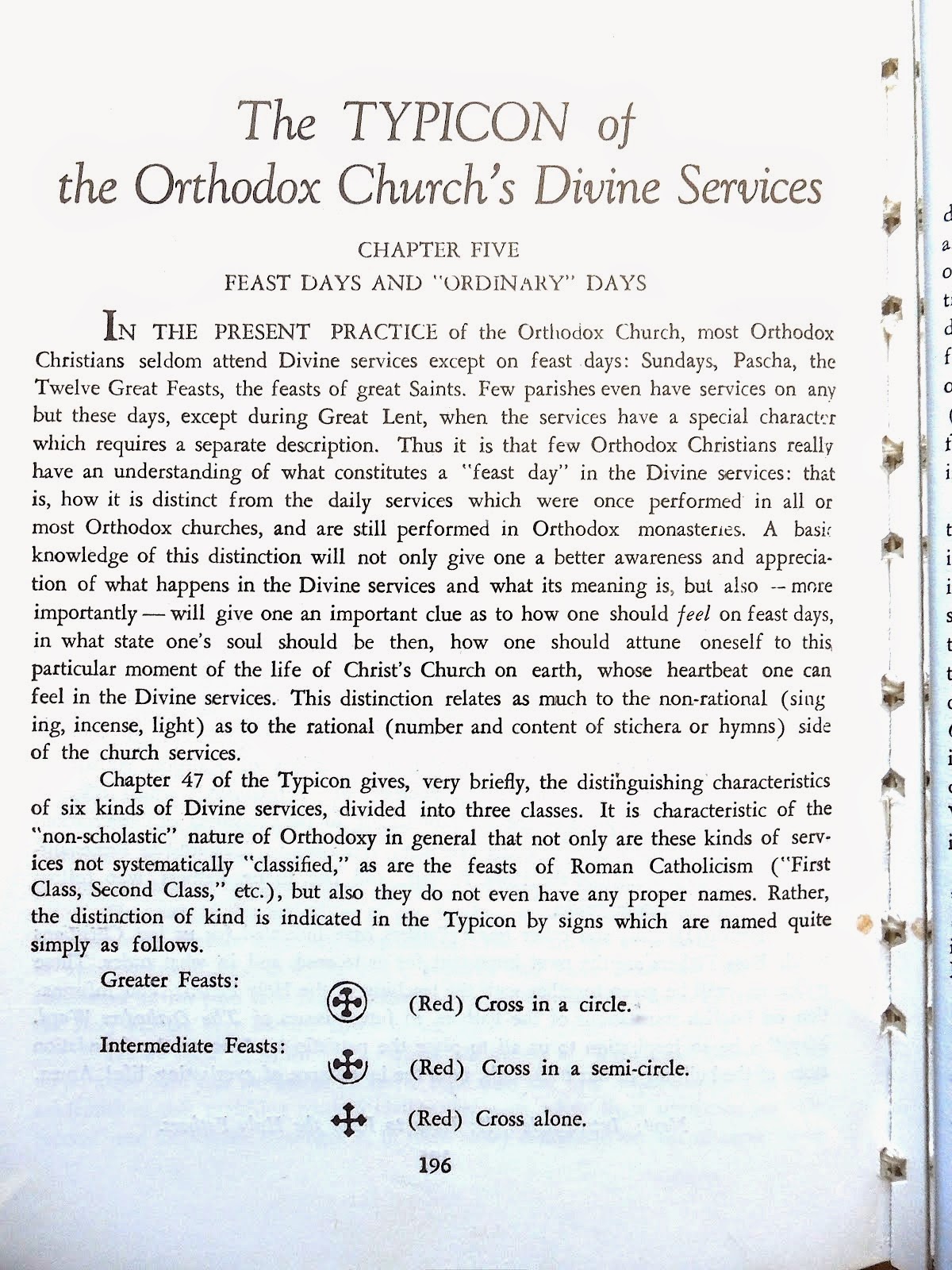Significance of the Typicon: #58 – Chapter Five; Feast Days and ...