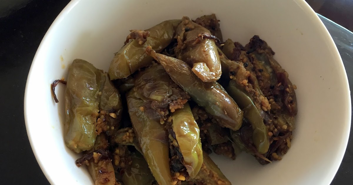 Stir fried eggplants South Indian style