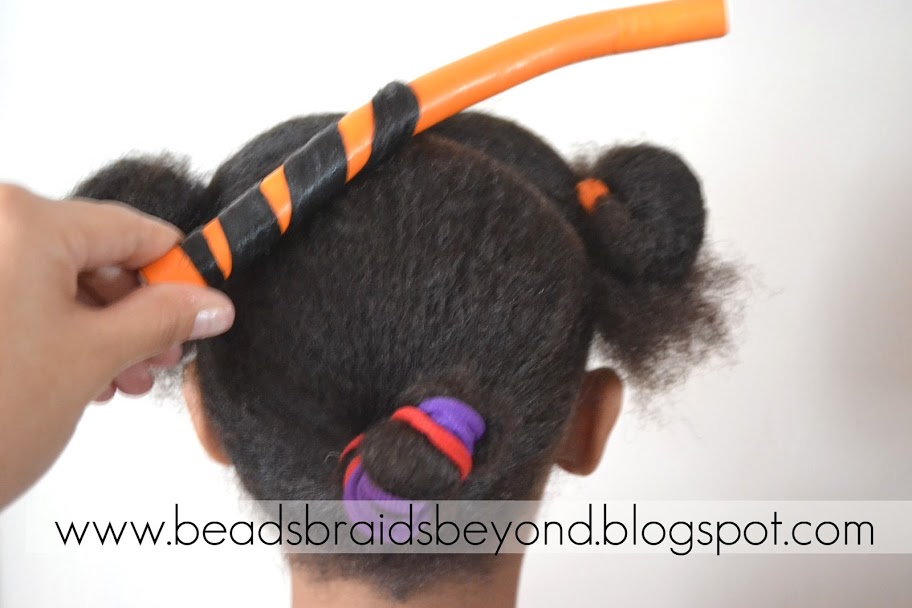 Little Girls Natural Hairstyle Flexirod Set & Flat Twists on 4b Hair Twist Hairstyles