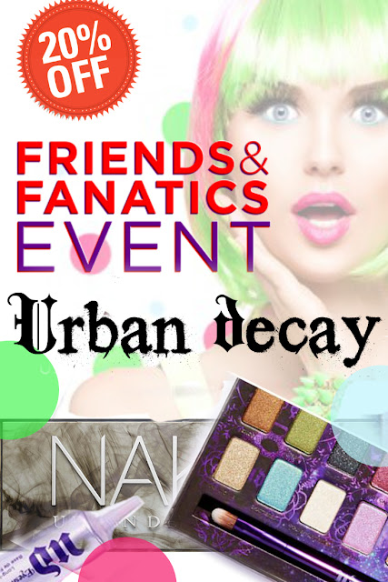 Urban Decay’s Friends and Fanatic Sale, 20% Off Urban Decay website purchase, by Barbie's Beauty Bits
