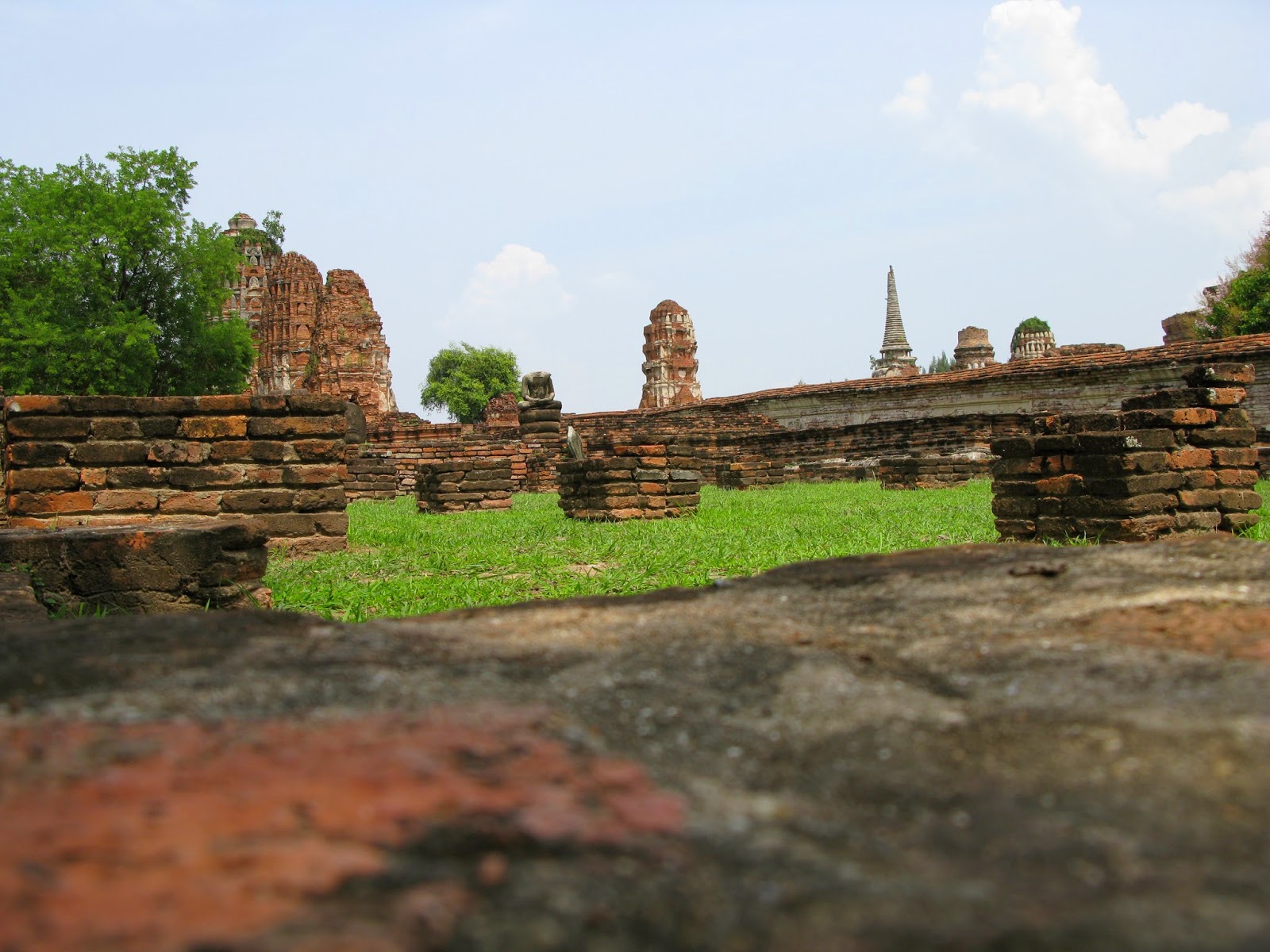 L?antica capitale Ayutthaya e il fiume Chao Phraya