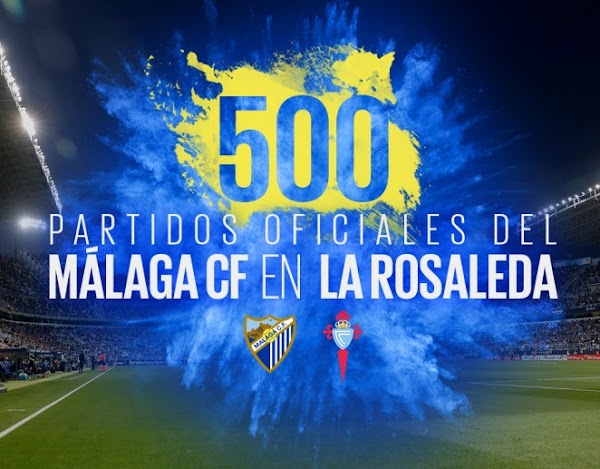 El Málaga cumple 500 partidos en La Rosaleda