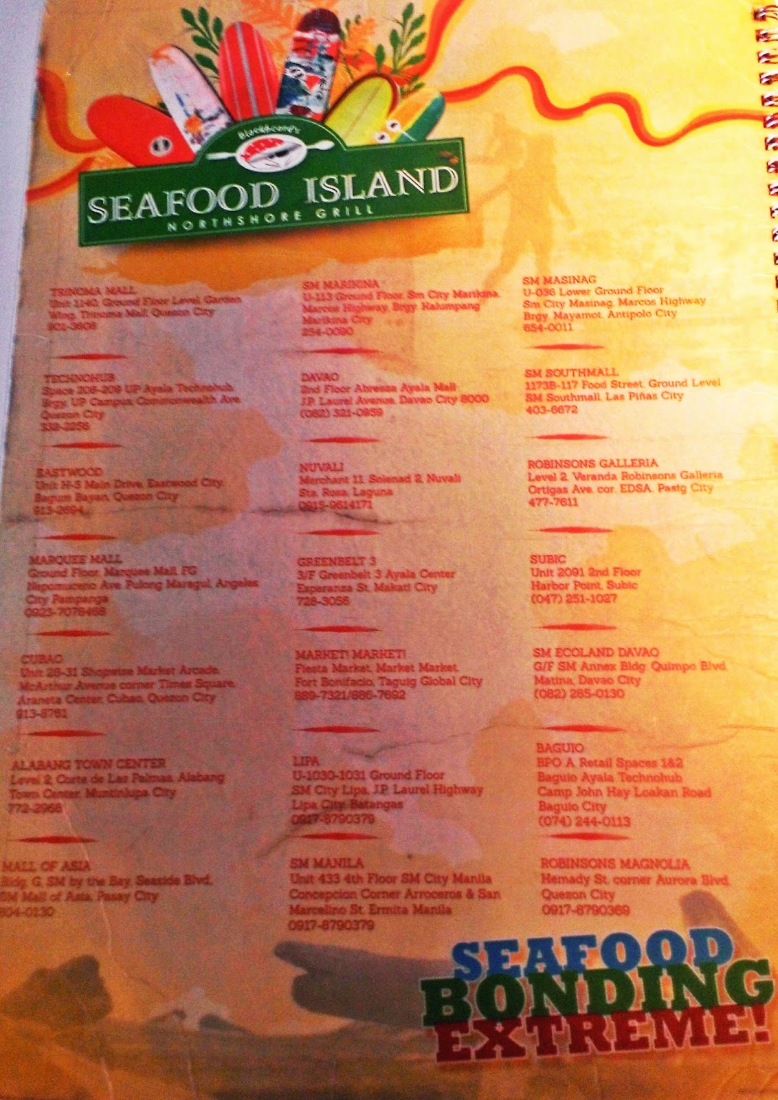 Boodle fight with family at Seafood Island Camp John Hay Bittersweet Symphony