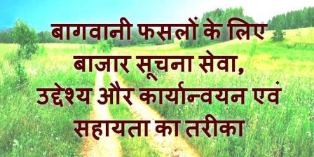 Bagvani Ki Fasalo Ke Liye Bajar Soochna Seva