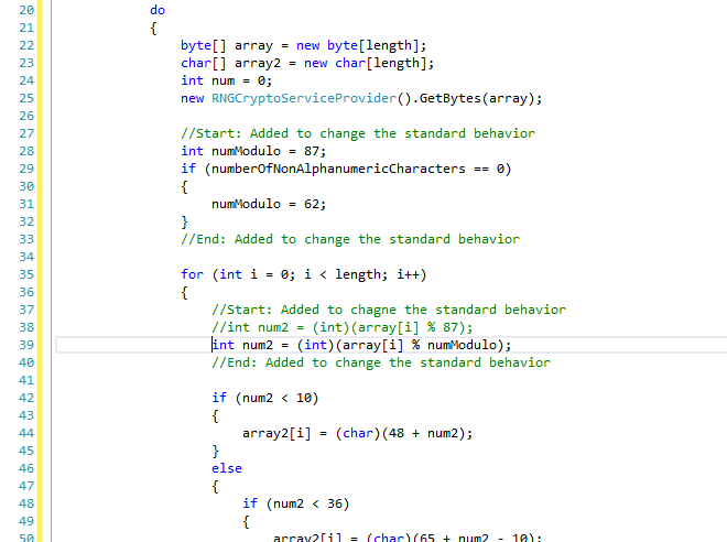 .Kirkegaard: Alphanumeric Characters in "Generate New Password" - Sitecore