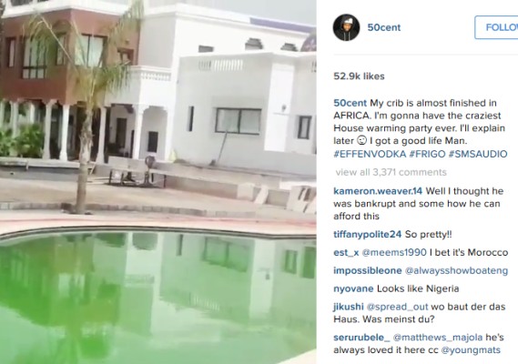 50 Cent Admits That He Lied About Owning a Home in Africa....