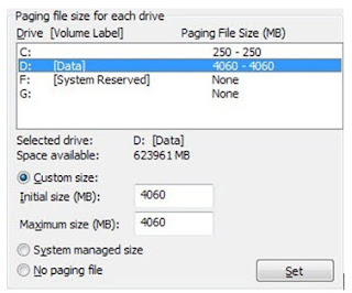 cara mempercepat boot windows optimalkan paging file