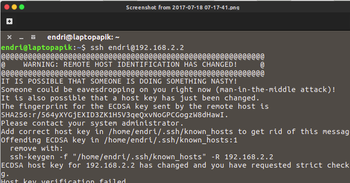 Add fingerprint to known hosts. Add fingerprint to known hosts