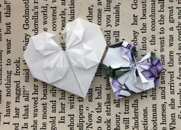 These Tissue Paper Heart Decorations by Emma of Gathering Beauty