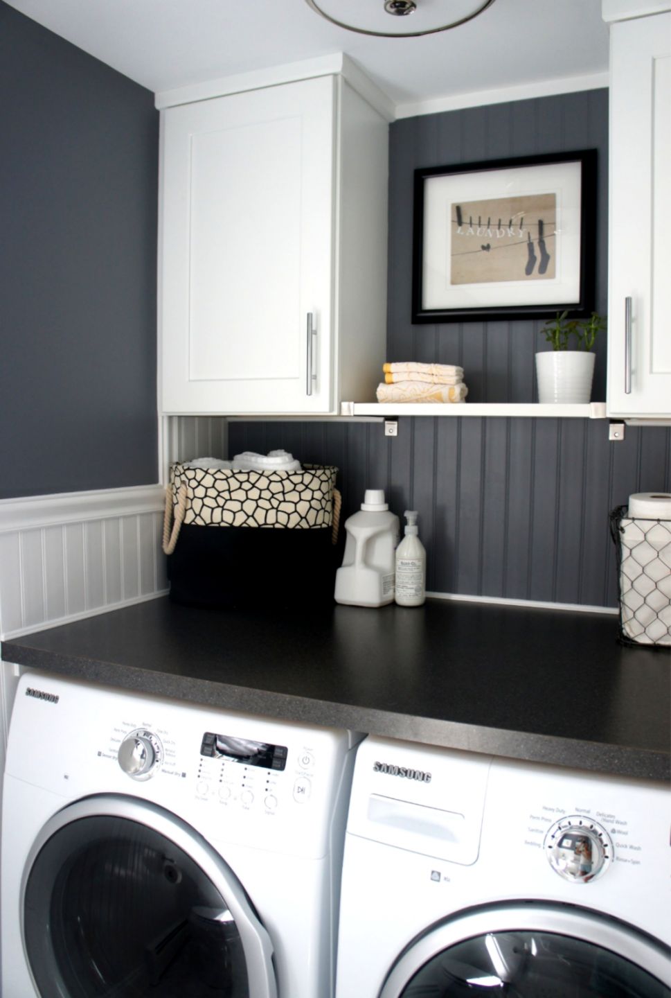White Wall Laundry Room Cabinets Wallpapers Gallery