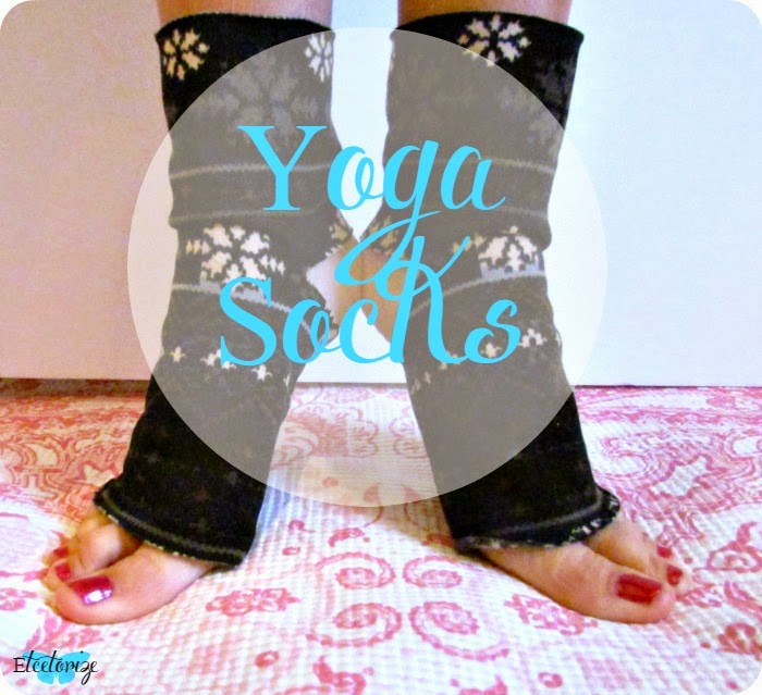 Sewing, DIY, Make your own Yoga Socks, fleece socks