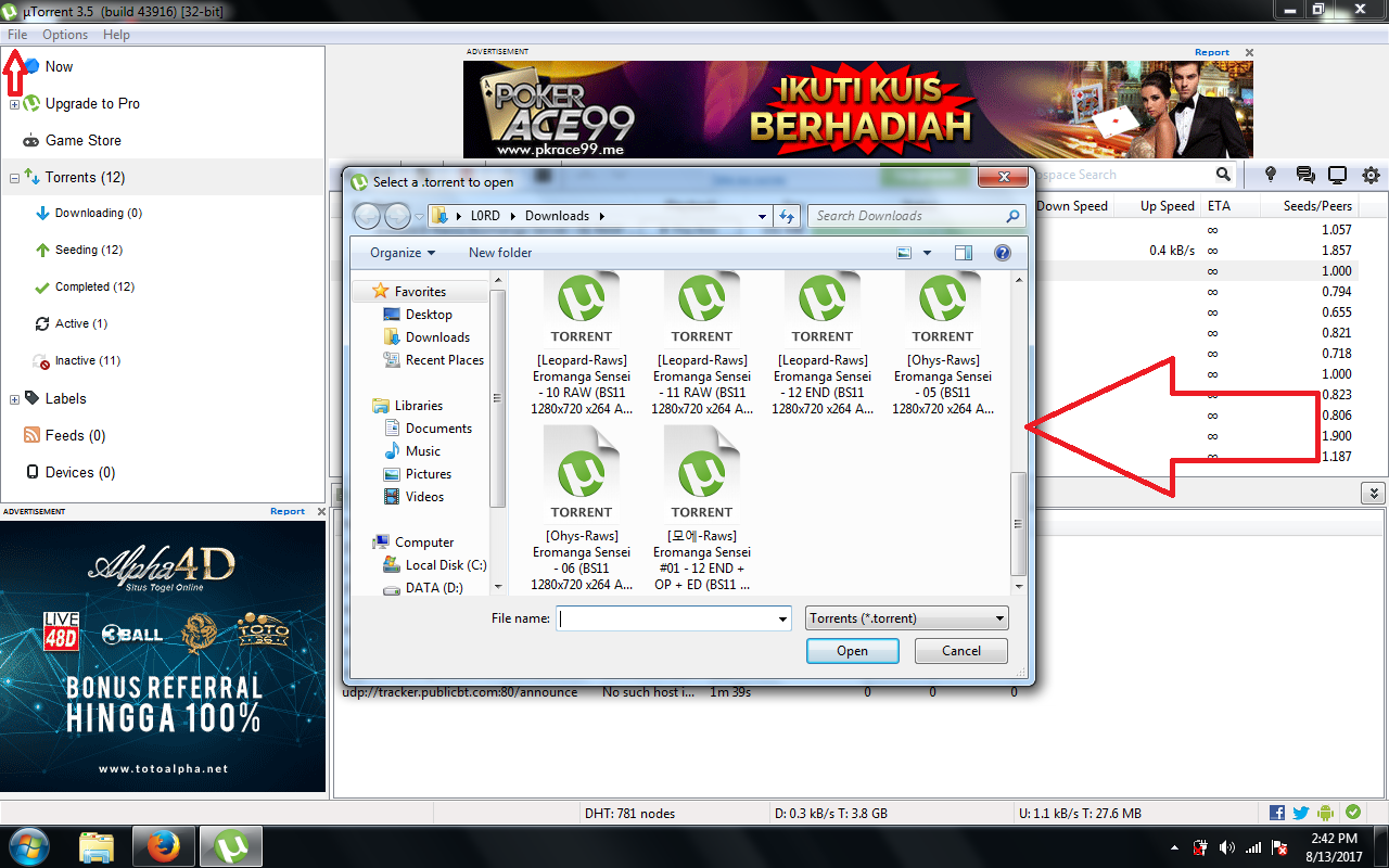 torrent file download how to