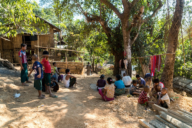 Village de Chechaung-Rivière Lemro-Birmanie-Myanmar