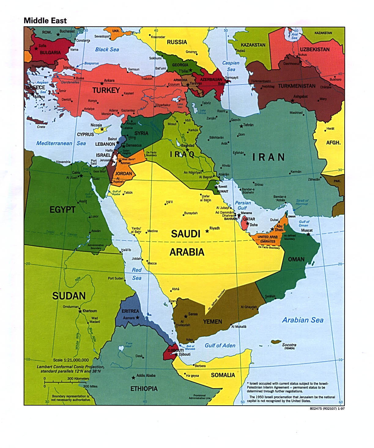 Weltkarte Mittlerer Osten | creactie