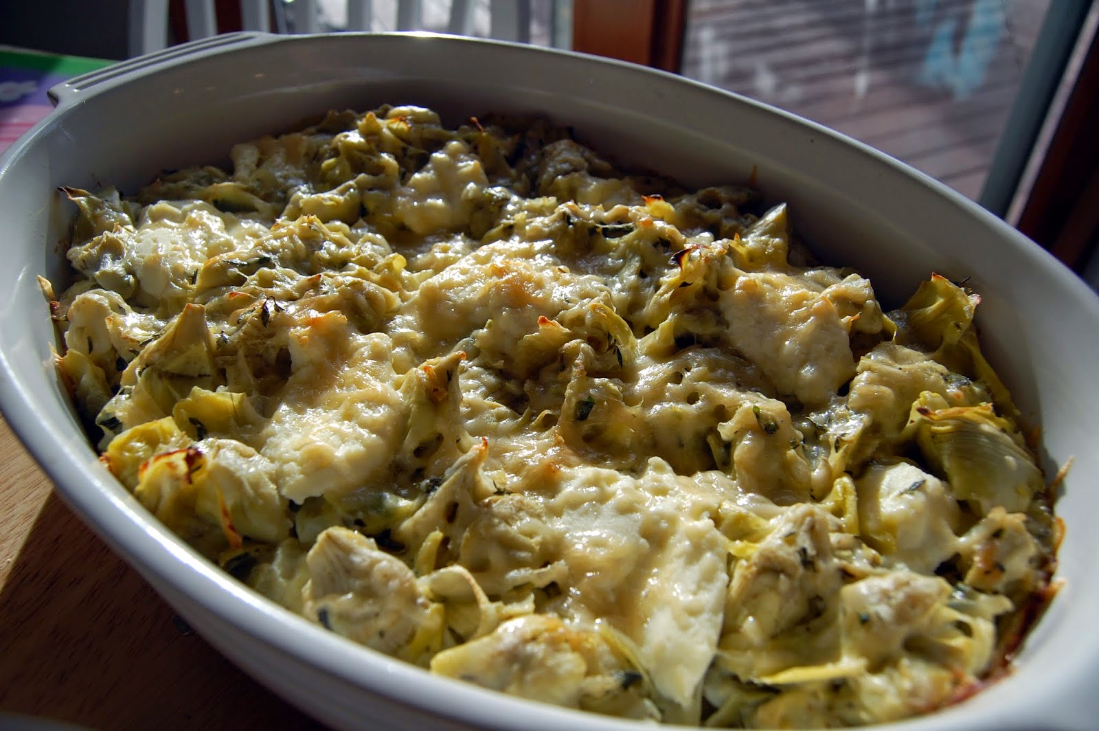 Eat What's On Your Plate Artichoke Au Gratin