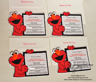 Elmo birthday party invitations