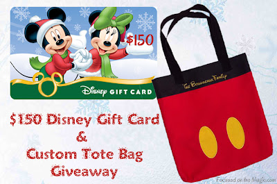 Focused on the Magic $150 Disney Gift Card Mickey Tote Giveaway