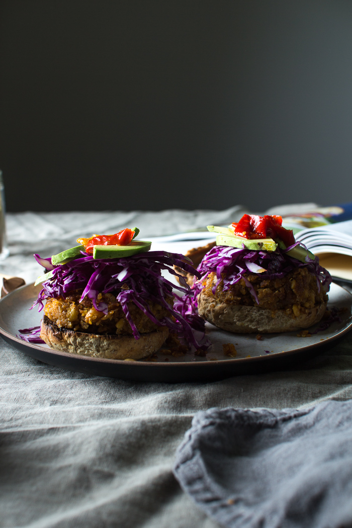 Smoky BBQ Veggie Burgers from 'Minimalist Baker's Everyday Cooking
