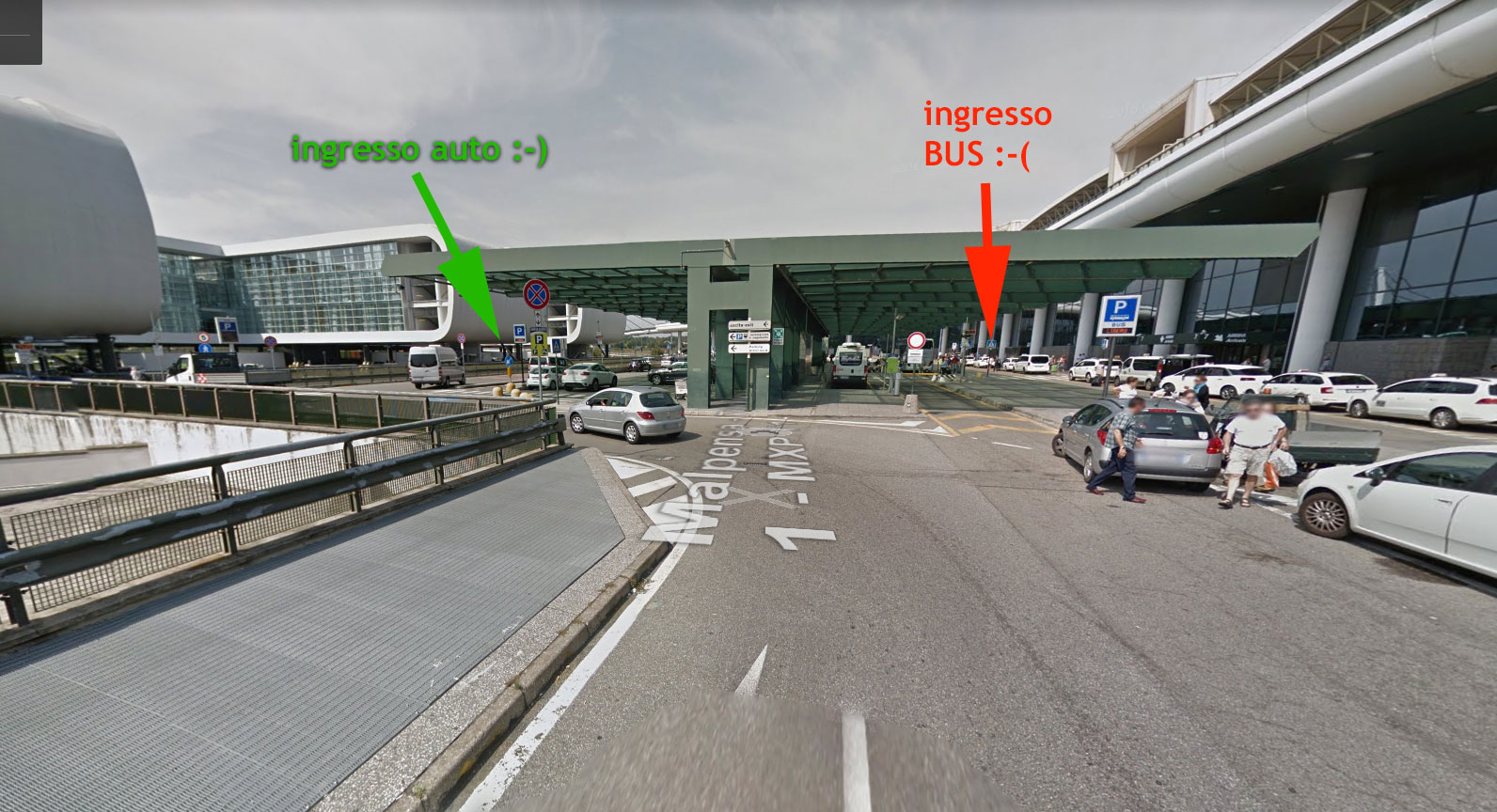 Parcheggi a breve sosta in Aeroporto di Malpensa terminal 1 / Cheap