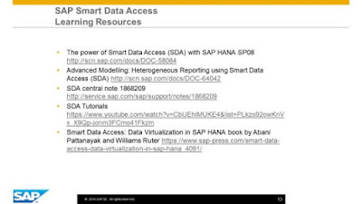 SAP HANA Smart Data Access: Modeling Recommendations