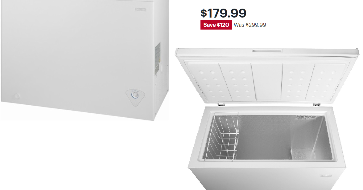 Insignia 10.2 Cu. Ft. Chest Freezer 179.99 (Reg 299) + Free Pickup at