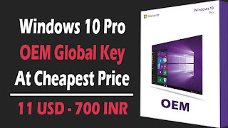 Windows 10 Pro OEM Global Activation Key At Cheapest Price Windows 10 Pro OEM Global Activation Key At Cheapest Price
