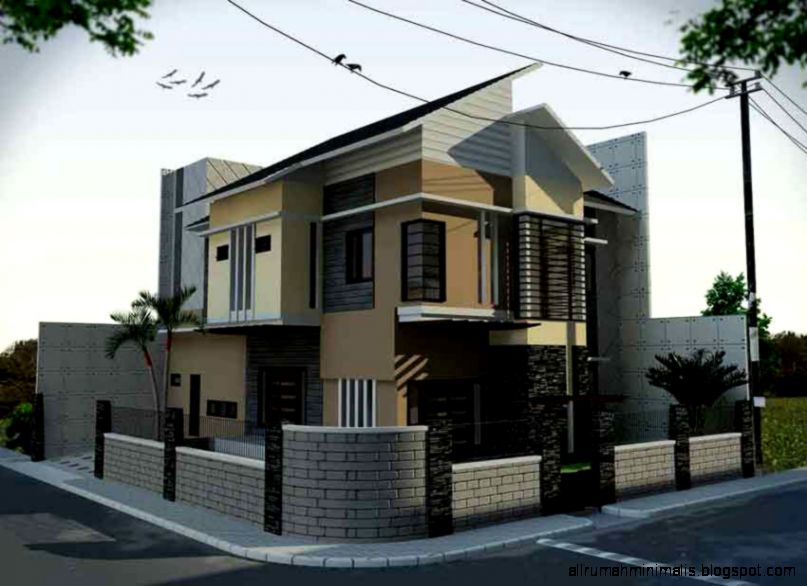 Desain Rumah Minimalis Posisi Hook - Contoh U