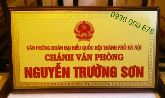 Nhan cung cap bien chuc danhnhan san xuat bien ten chuc danh bang ten de ban go dong